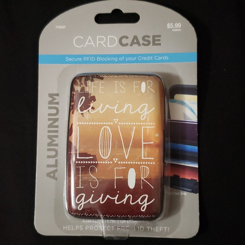 Aluminum Card Case with RFID Blocking